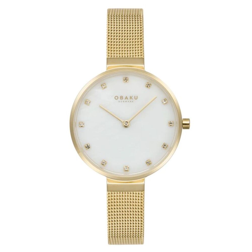 Obaku Women's Analog White Dial Watch - V287LXGWMG